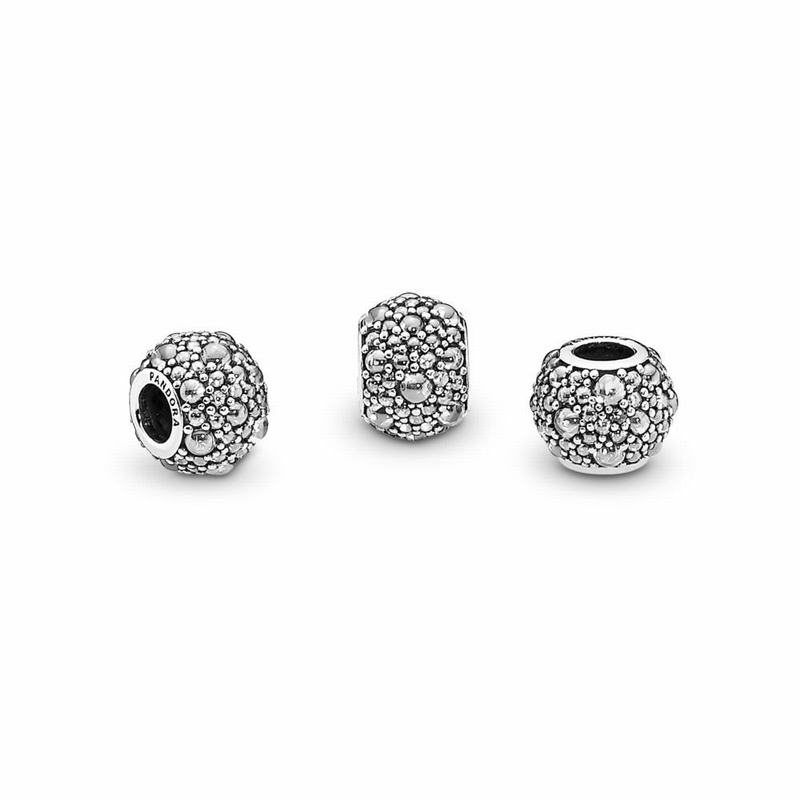 Pandora Australia Shimmering Droplets Charm - Sterling Silver | ZXCEPQ763